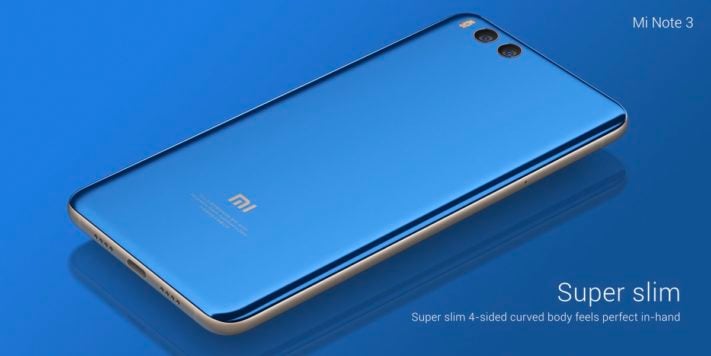 Xiaomi lanserar Mi Note 3, har samma design som Mi 6