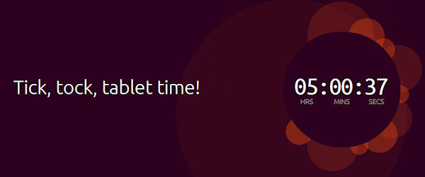Varför räknar Ubuntu ner till tidpunkten för HTCs presentation i eftermiddag?