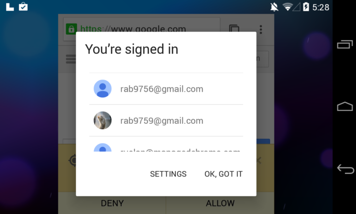 Skärmdumpar som kan visa nästa stora Androidversion
