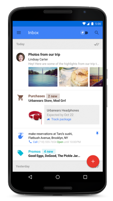 Google introducerar Inbox – ett alternativ till Gmail-appen