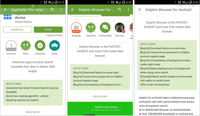 Google Play uppdateras till version 5.0, får ”Material Design”