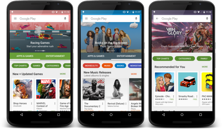 Kirill Grouchnikov visar upp nya Play Store-designen