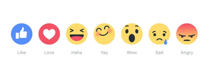 Facebook låter användare reagera på inlägg med emojis