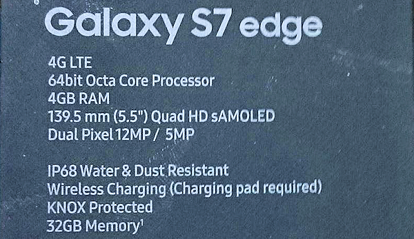 Spoilervarning: Samsung Galaxy S7 Edge visas i video, kartong avslöjar specifikationer