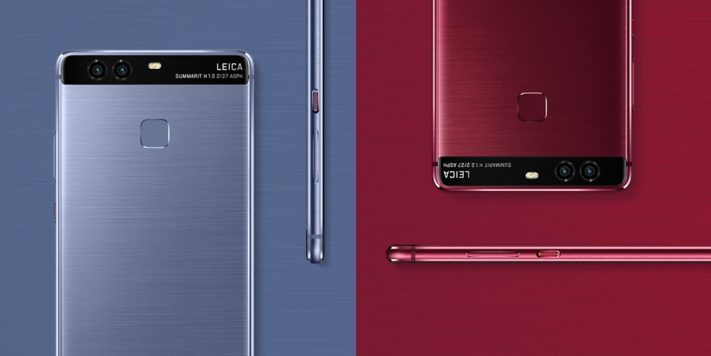 Huawei börjar sälja röd och blå modell av P9