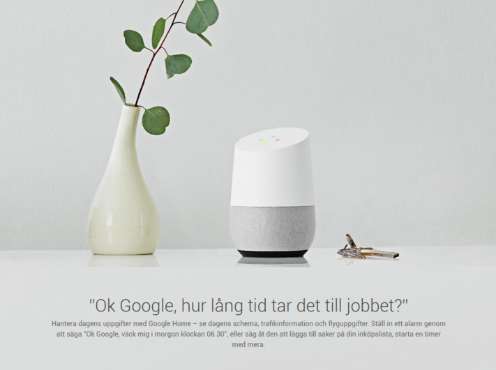 Google Home och Home Mini lanseras officiellt i Sverige