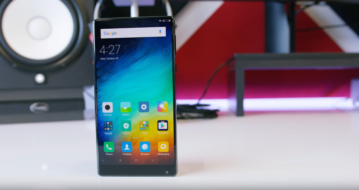 YouTube-video ger inblick i slimmade Xiaomi Mi Mix