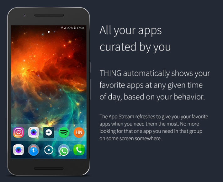 THING Launcher är en ny svensk hemskärmsapp med inbyggd automatisering