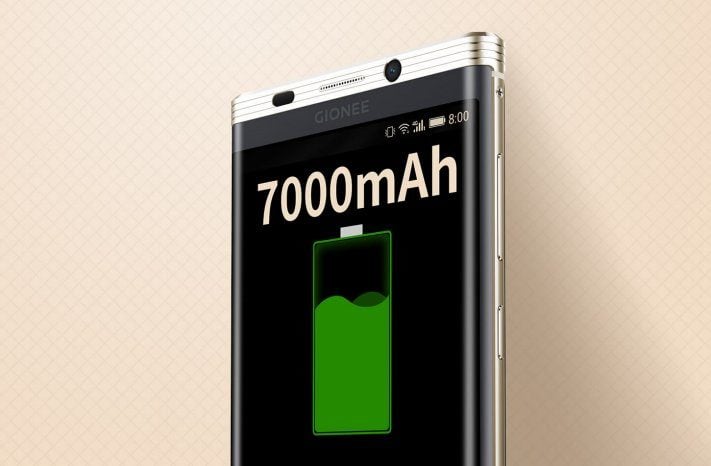 Gionee har lyckats utrusta en smartphone med 7000mAh