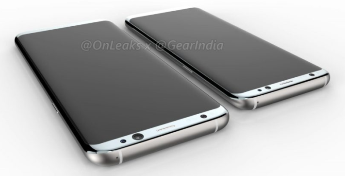 Datorgenererade bilder på Galaxy S8 och S8 Plus – baseras på CADs