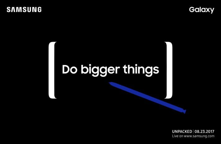 Samsung Galaxy Note 8 presenteras 23 augusti