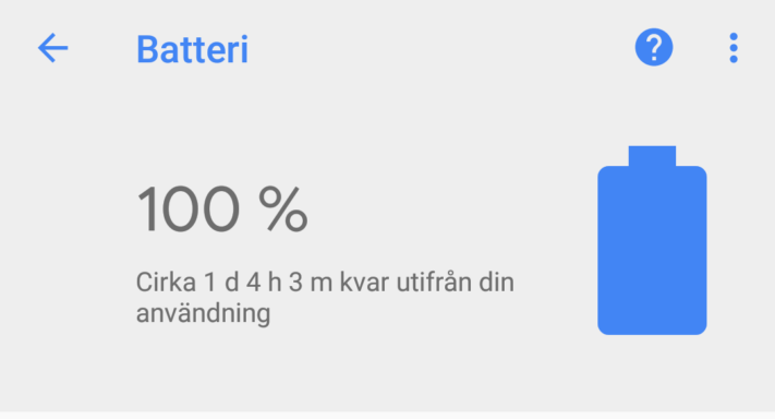 Android beräknar återstående batteritid på nytt vis