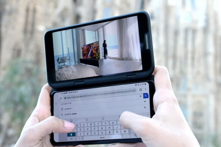 LG V50 erbjuder 5G och separat bonusskärm