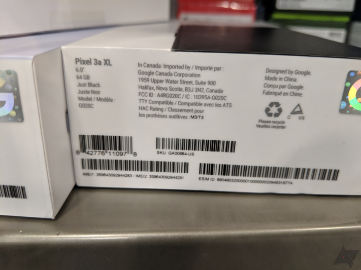 Google Pixel 3a redan påträffad i amerikansk butik