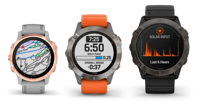 Garmin introducerar Fenix 6-serien: batteritiden kan förlängas genom solpanel