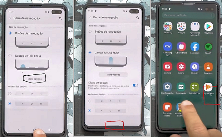 Video som påstås visa Android 10-baserade Samsung One UI 2.0