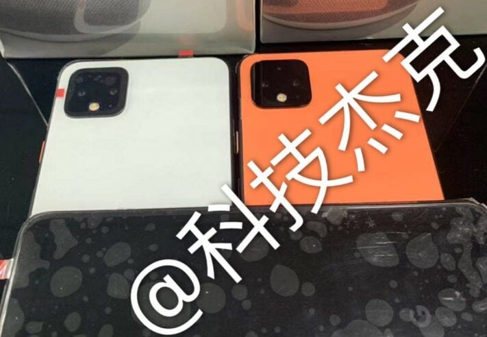 Google Pixel 4 påträffad i fräsig orange färg