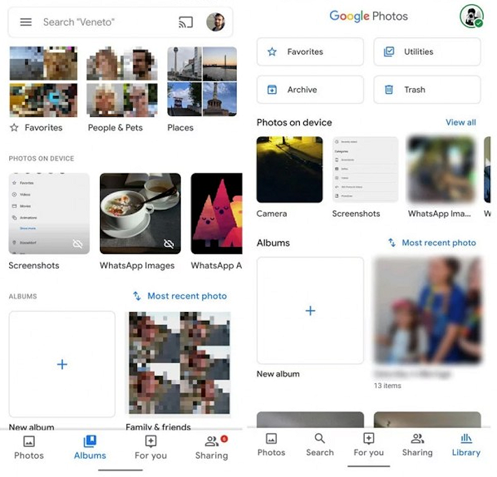 Google fortsätter avveckla sidomenyerna, Photos senaste exemplet