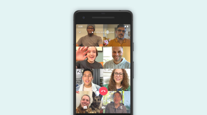Nu stödjer WhatsApp videosamtal med åtta deltagare