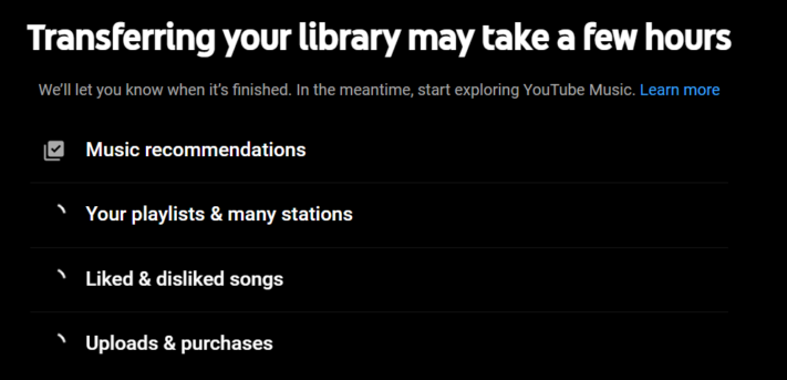 Fler kan nu överföra bibliotek från Play Music till YouTube Music