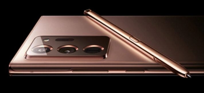 Evan Blass visar video på Samsung Galaxy Note 20