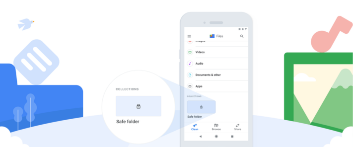 Google Files erbjuder säker mapp, krypterar och gömmer utvalda filer
