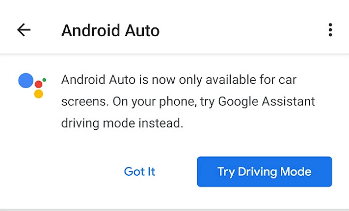 Android Auto kan försvinna från mobilskärmar