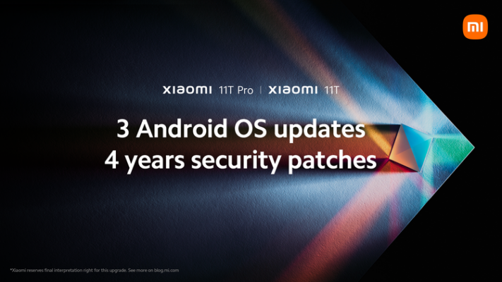 Xiaomi utlovar lång uppdateringsperiod för 11T
