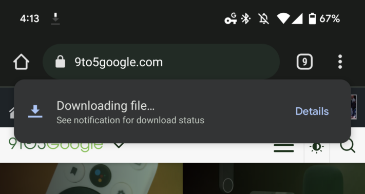 Ny avisering för nedladdningar testas i Chrome